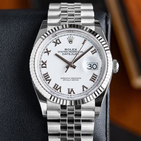 rolex datejust 36 heren|rolex datejust 36mm white dial.